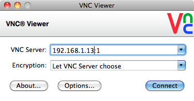vnc server configure
